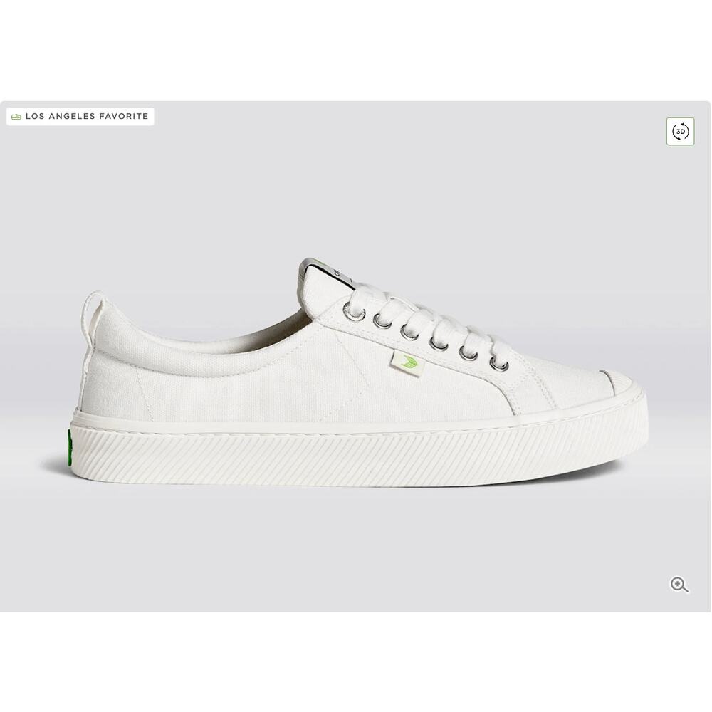 NEW NIB Cariuma Off-White Canvas Low Top Sneakers Shoes sz 8 Organic Cotton - Picture 15 of 16